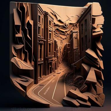 3D model streets (STL)